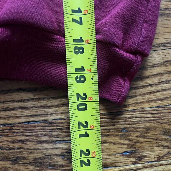 American Apparel Women's XXS F498 Cranberry Red Hoodie Pullover Made in USA - Picture 8 of 9